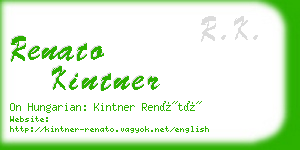 renato kintner business card